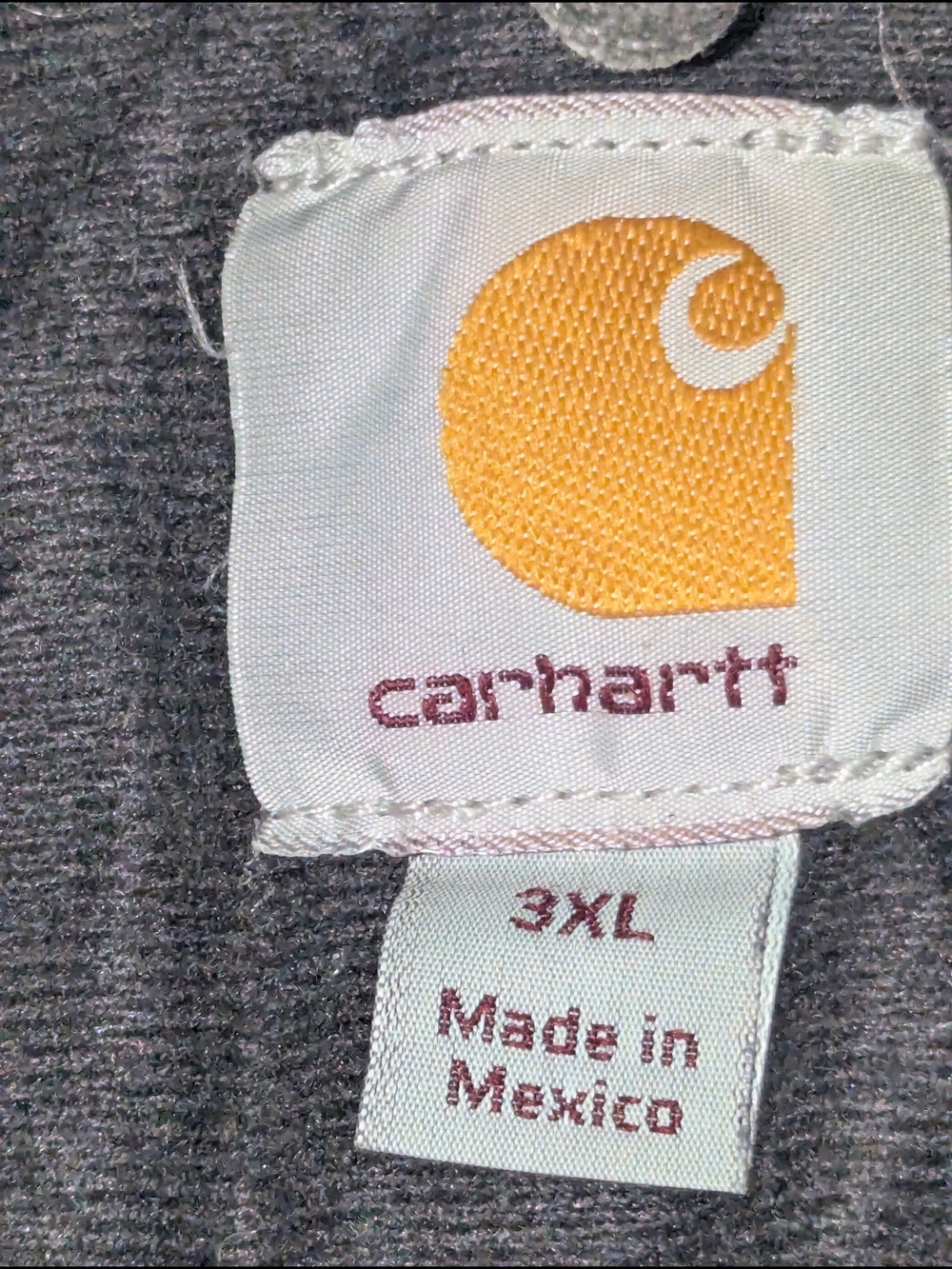 Carhartt Gray Hooded Duck Jacket with Logo Patch - Picture 2 of 6